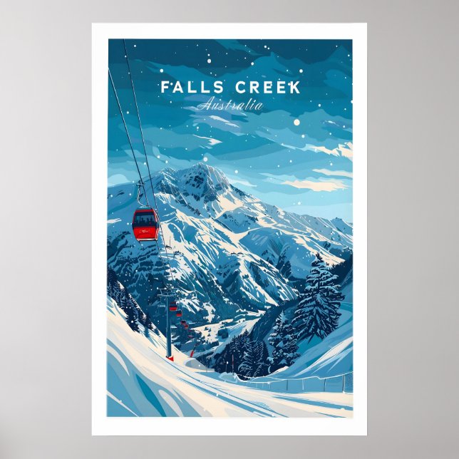 Falls Creek Reiseplakat - Australien 1 Poster (Vorne)