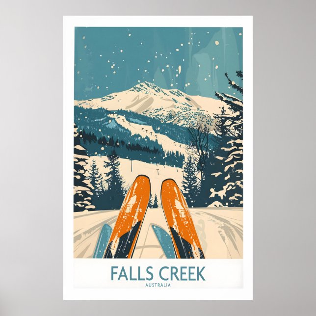 Falls Creek Ski Plakat 1 (Vorne)