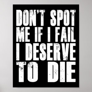 Falls ich scheitere, verdiene ich zu sterben Lusti Poster