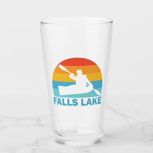 Falls Lake North Carolina Kayak Glas (Vorderseite)