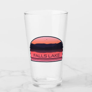 Falls Lake North Carolina Red Sunrise Glas