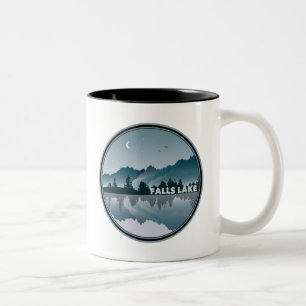 Falls Lake North Carolina Reflection Zweifarbige Tasse