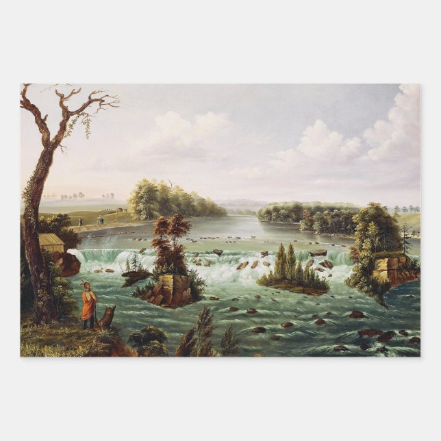 Falls of Saint Anthony von Henry Lewis Geschenkpapier Set (Vorderseite)