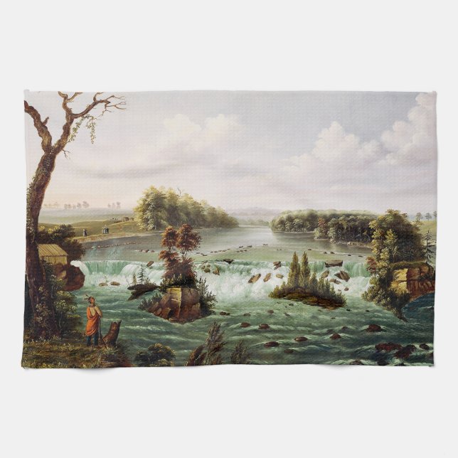 Falls of Saint Anthony von Henry Lewis Geschirrtuch (Horizontal)