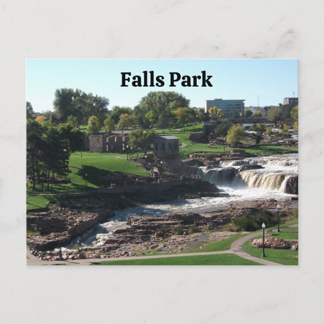 Falls Park, Sioux Falls, South Dakota Postkarte (Vorderseite)