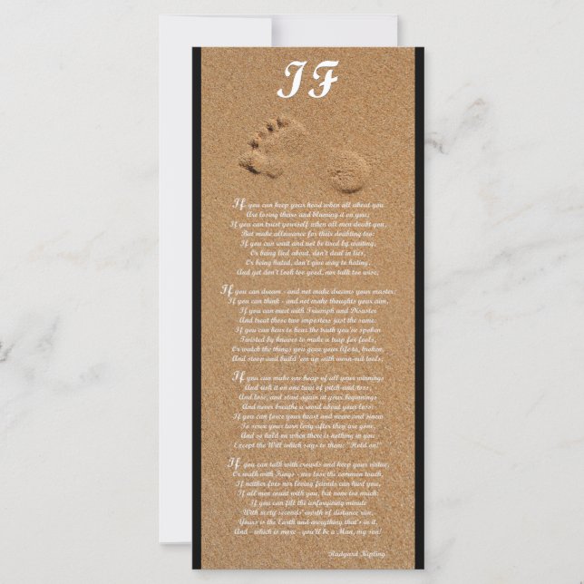 Falls - Rack-Karte für den Rack des Gedichts im Ru (Vorderseite)