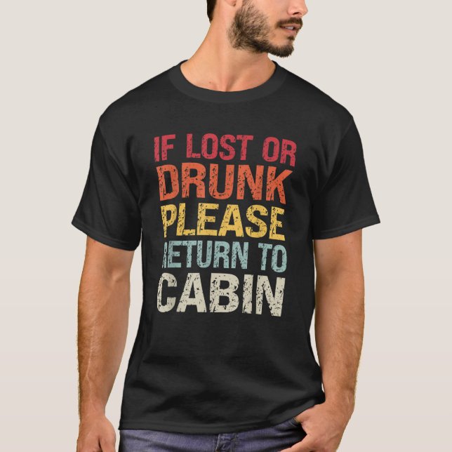 Falls verloren oder Betrunken, kehren Sie bitte na T-Shirt (Vorderseite)