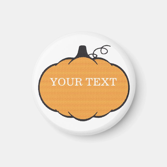 Fallsaison Pumpkin Zeichne benutzerdefinierten Tex Magnet (Vorne)