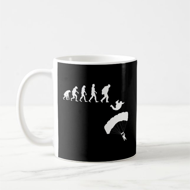 Fallschirm der Evolution Skydiving Kaffeetasse (Links)