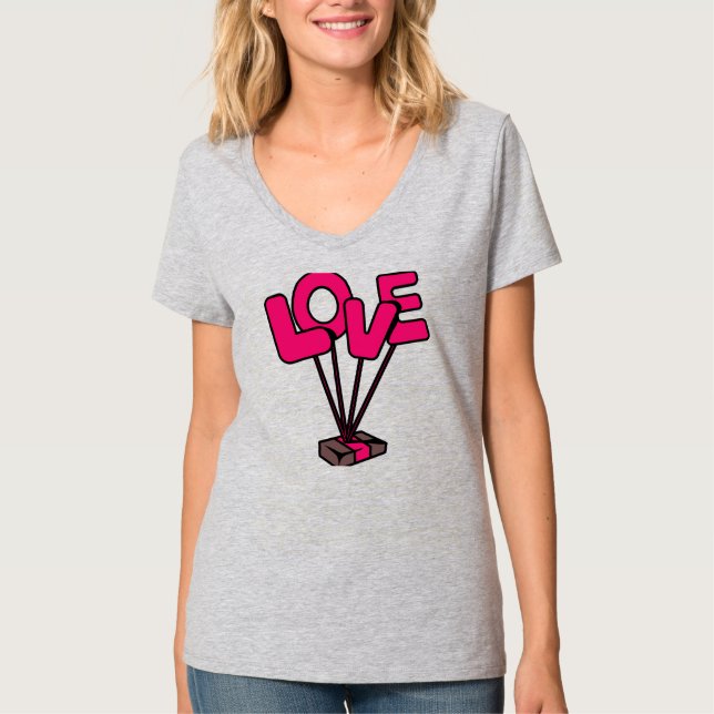 🎈 ❤️ Fallschirm der Liebe: Auf Gefühlen ❤️ 🎈 T-Shirt (Vorderseite)