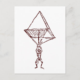 Fallschirm Postkarte