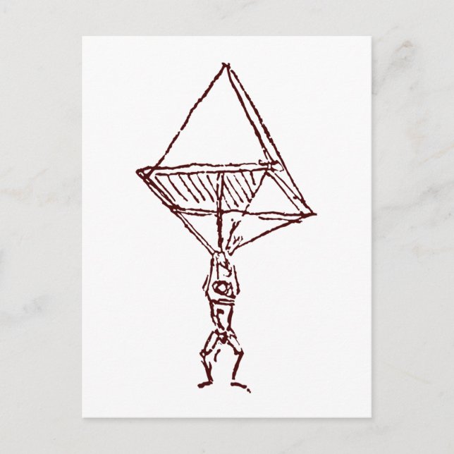 Fallschirm Postkarte (Vorderseite)