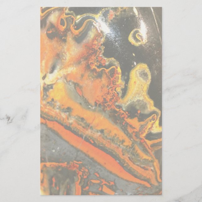 Fallschirmdrehte Orange Stones Briefpapier (Vorderseite)