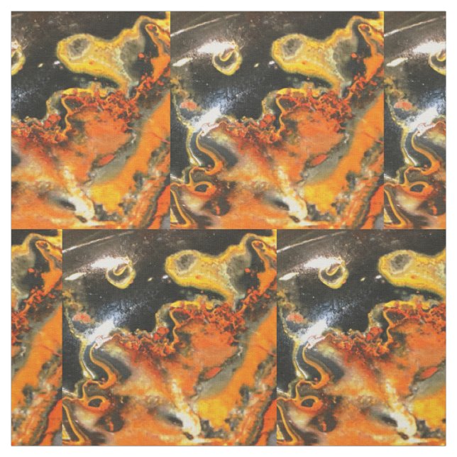 Fallschirmdrehte Orange Stones Stoff (Muster)