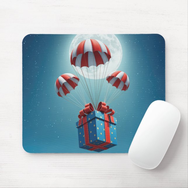 Fallschirme liefern ein Weihnachtsgeschenk Mousepad (Mit Mouse)