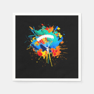 Fallschirmfarben Skydiver Skydiver Serviette