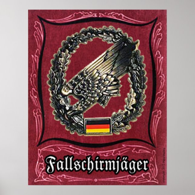 Fallschirmjaeger Poster (Vorne)