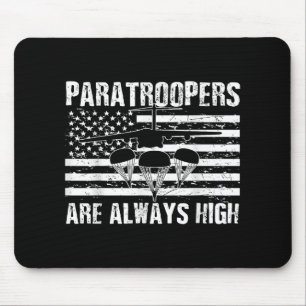 Fallschirmjäger, amerikanische Fahne US Army Soldi Mousepad