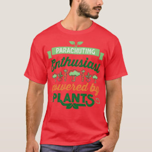 Fallschirmjäger-Enthusiasten mit Pflanze Vegan T-Shirt