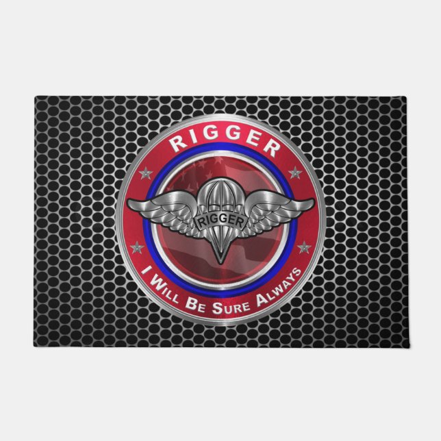 Fallschirmjäger-Phantastische Im Flugzeug Soldaten Fußmatte (Vorderseite)