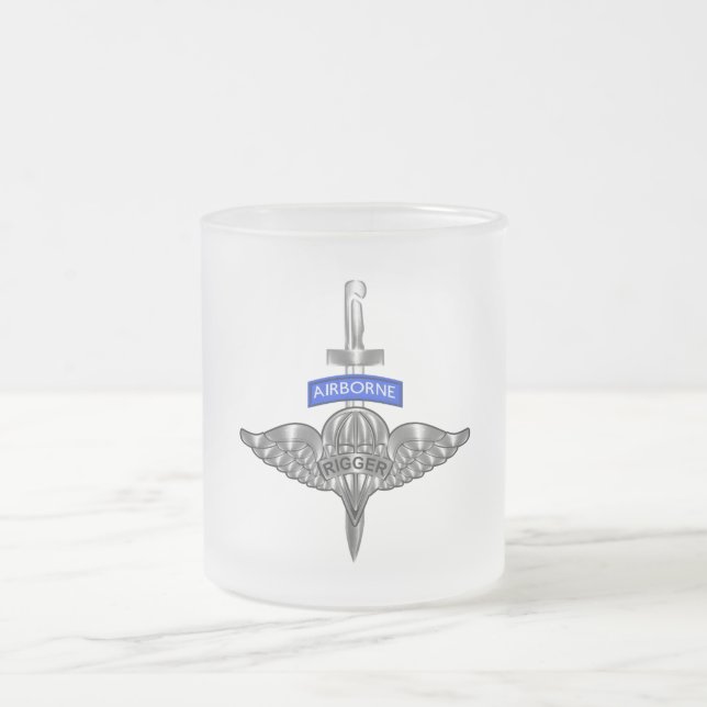 Fallschirmjäger Phantastische Im Flugzeug Soldaten Mattglastasse (Mittel)