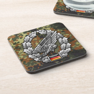 Fallschirmjägertruppe Barettab— Getränkeuntersetzer
