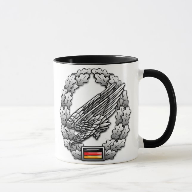 Fallschirmjägertruppe Barettabzeichen Tasse (Rechts)