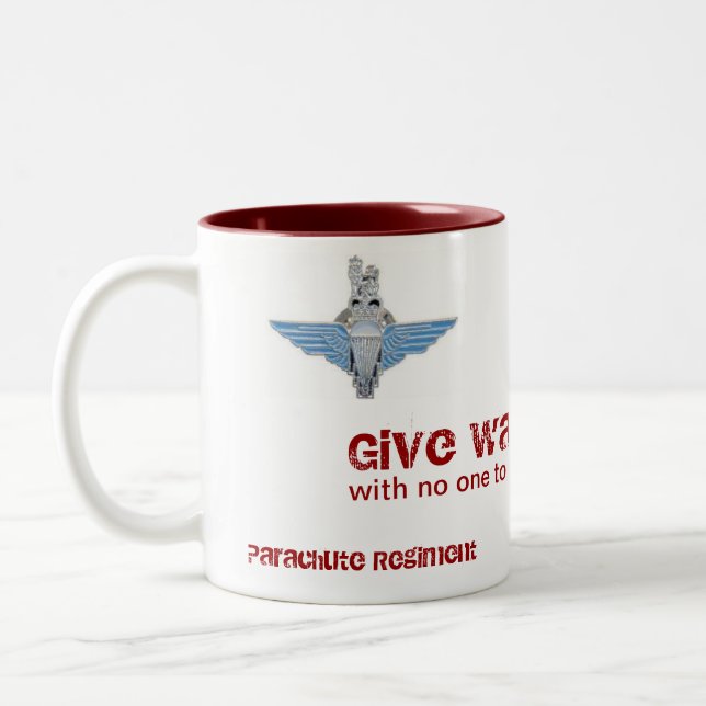 Fallschirmregiment-Tasse Zweifarbige Tasse (Links)