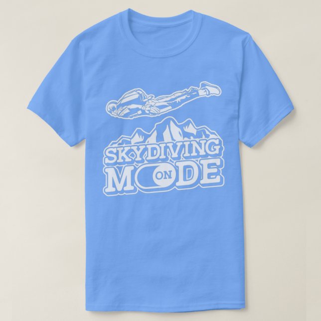 Fallschirmspringen bei Fallschirmjägerflugzeugen T-Shirt (Design vorne)