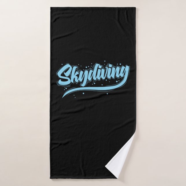 Fallschirmspringen freier Fall Skydiving Badehandtuch (Badehandtuch)