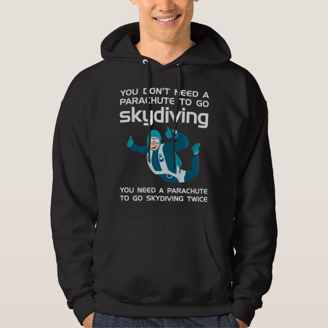 Fallschirmspringen Hoodie (Vorderseite)