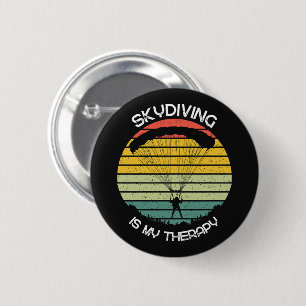 Fallschirmspringen ist meine Therapie Button