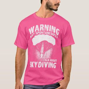 Fallschirmspringen kann spontan über T-Shirt