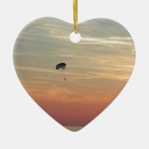 Fallschirmspringen Keramikornament