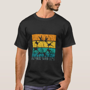 Fallschirmspringen Kreis Vintage Retro Fallschirm T-Shirt