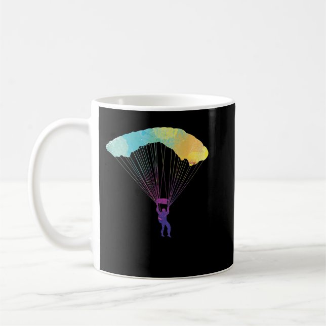 Fallschirmspringen Parachute Paraglider Paraglider Kaffeetasse (Links)