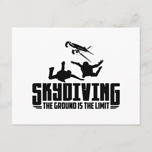 Fallschirmspringen | Skydiver-Geschenke Postkarte (Vorderseite)