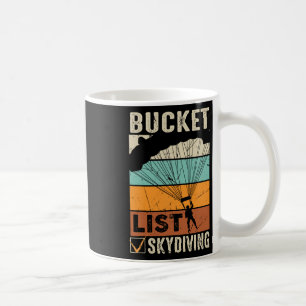 Fallschirmspringen Skydiver Instructor Bucket List Kaffeetasse
