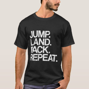 Fallschirmspringen Sprung Land Pack Wiederholung F T-Shirt