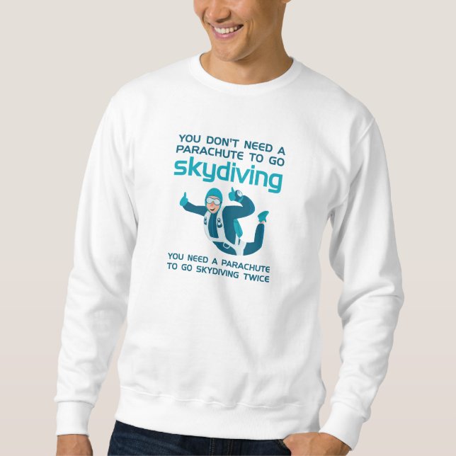Fallschirmspringen Sweatshirt (Vorderseite)