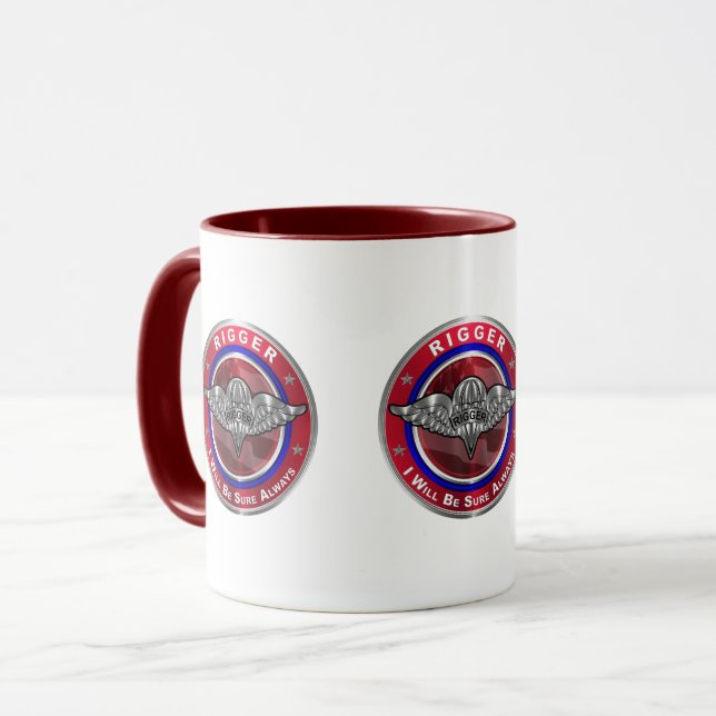 Fallschirmspringer Ausrüster Tasse (Vorderseite Links)