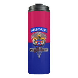 Fallschirmspringer der 82. Luftlandedivision Thermosbecher