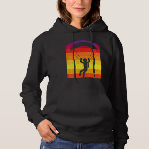 Fallschirmspringer Retro Sonne Skydiver Fallschirm Hoodie
