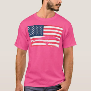 Fallschirmspringer Skydiving Amerika USA-Flagge Ha T-Shirt