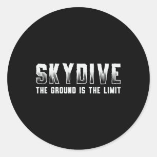 Fallschirmspringer Skydiving Der Boden Ist Das Lim Runder Aufkleber