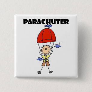 Fallschirmspringer T-Shirts und Geschenke Button