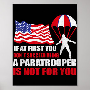 Fallschirmsprint für 82. Im Flugzeug Veteranen Poster