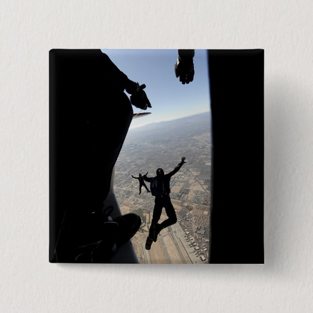 Fallschirmteam der US-Luftwaffe Button (Vorderseite)