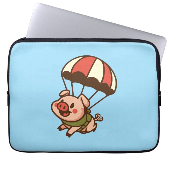 Fallschwein Laptopschutzhülle (Vorderseite)