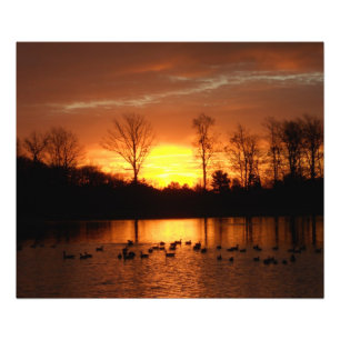 Fallsonnenaufgang Fotodruck